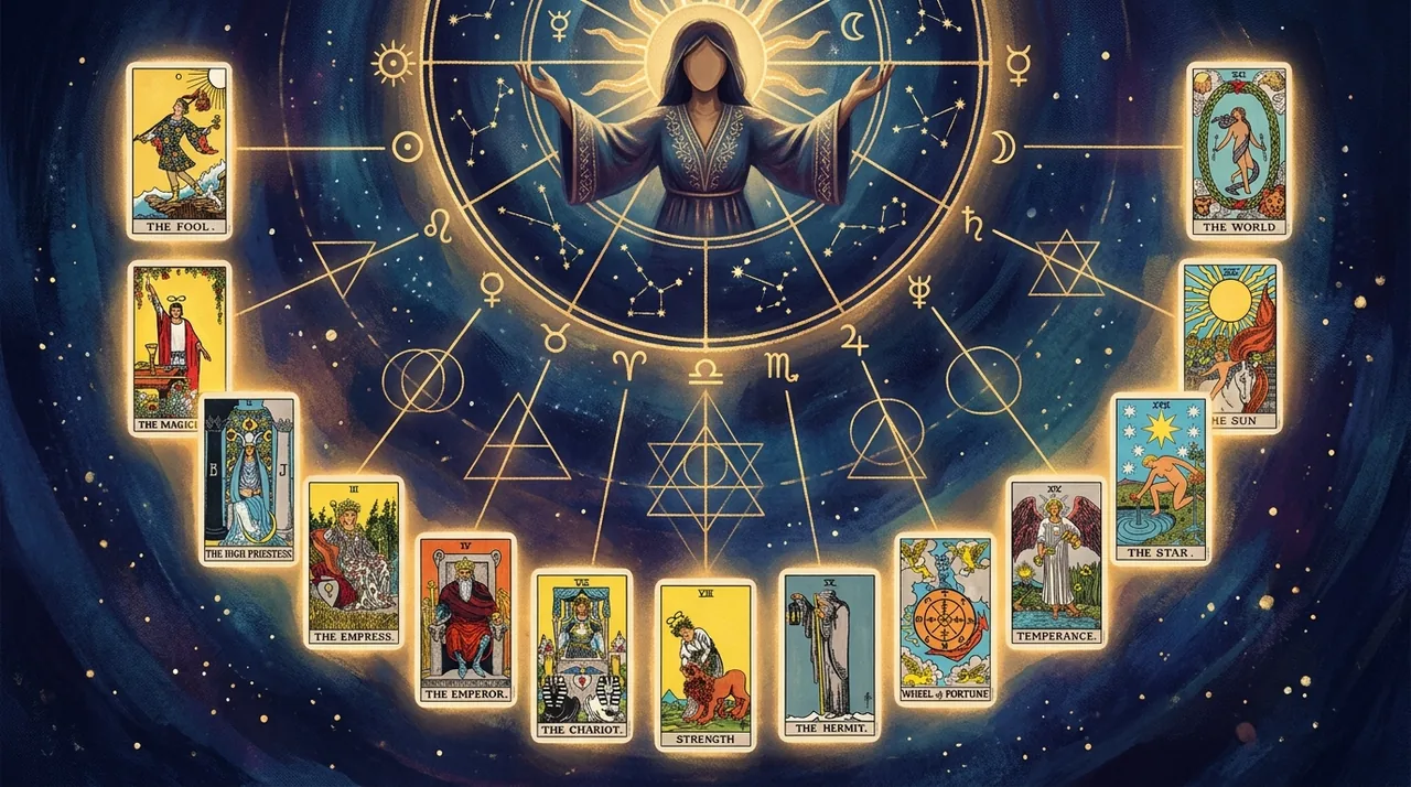 Tarot a astrologia: związki między systemami