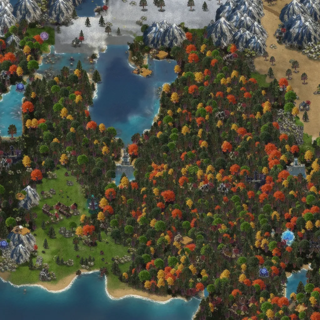 Ezostylia Kingdoms — Kraina Lodu — ośnieżone szczyty