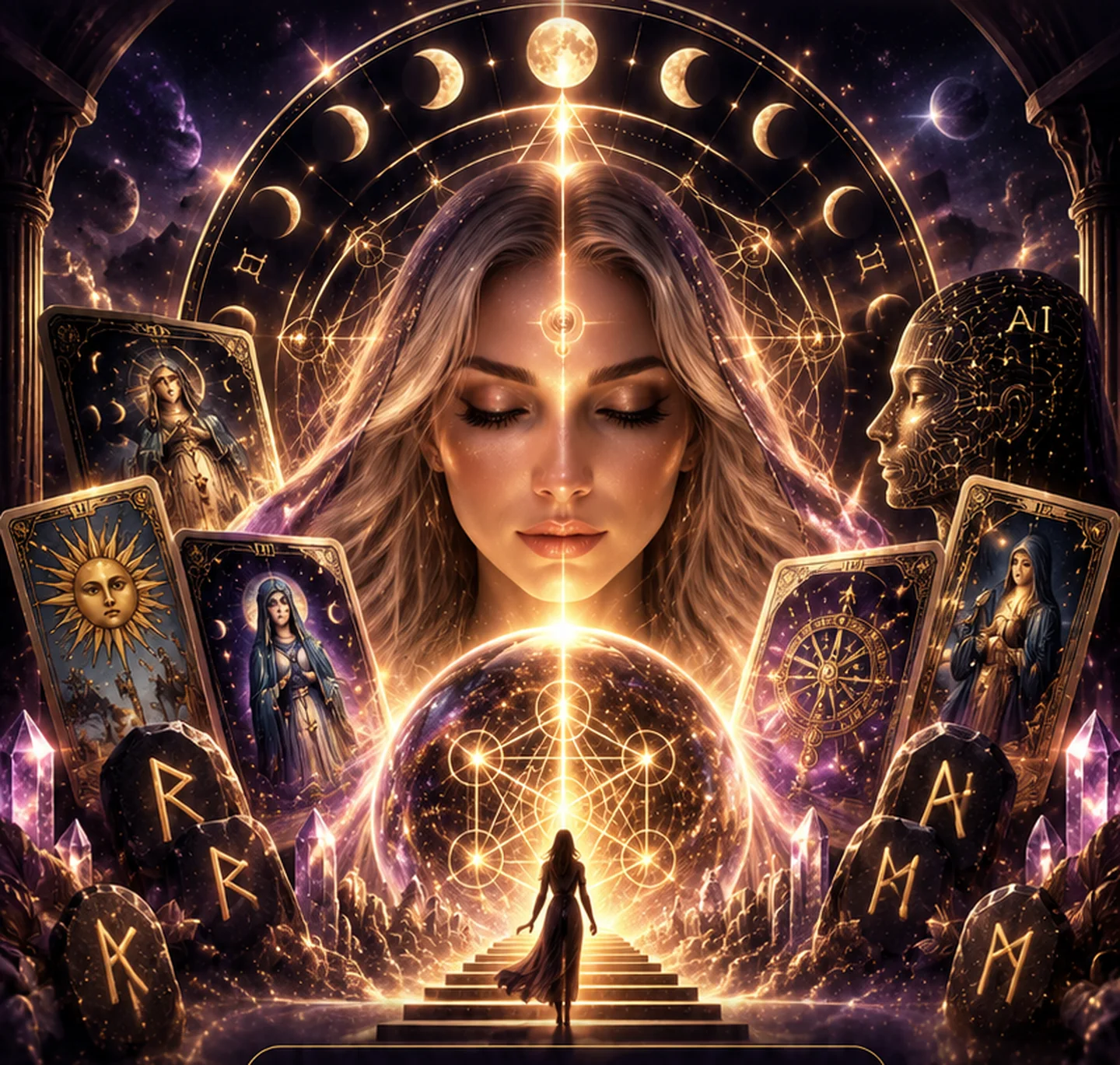 Ezostylia — die mystische Welt von Tarot, Runen und KI