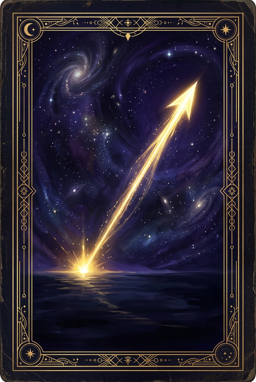 Card 1 — Spark of Direction (Cards of New Times, deck 3-6-9)
