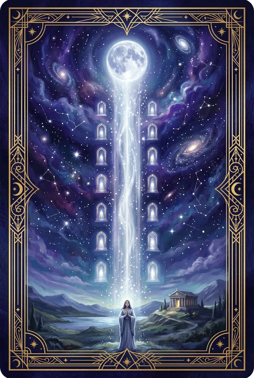 Card 11 — Channel of Light (Cards of New Times, deck 3-6-9)