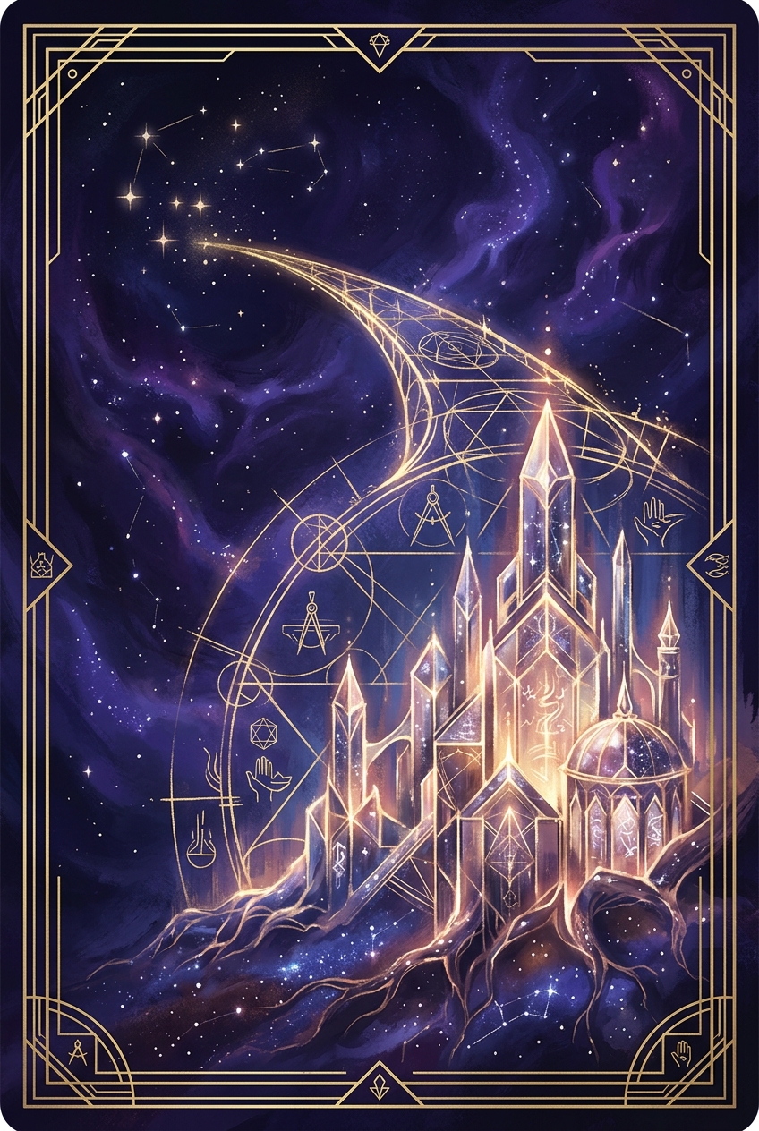 Card 22 — Builder of Dreams (Cards of New Times, deck 3-6-9)