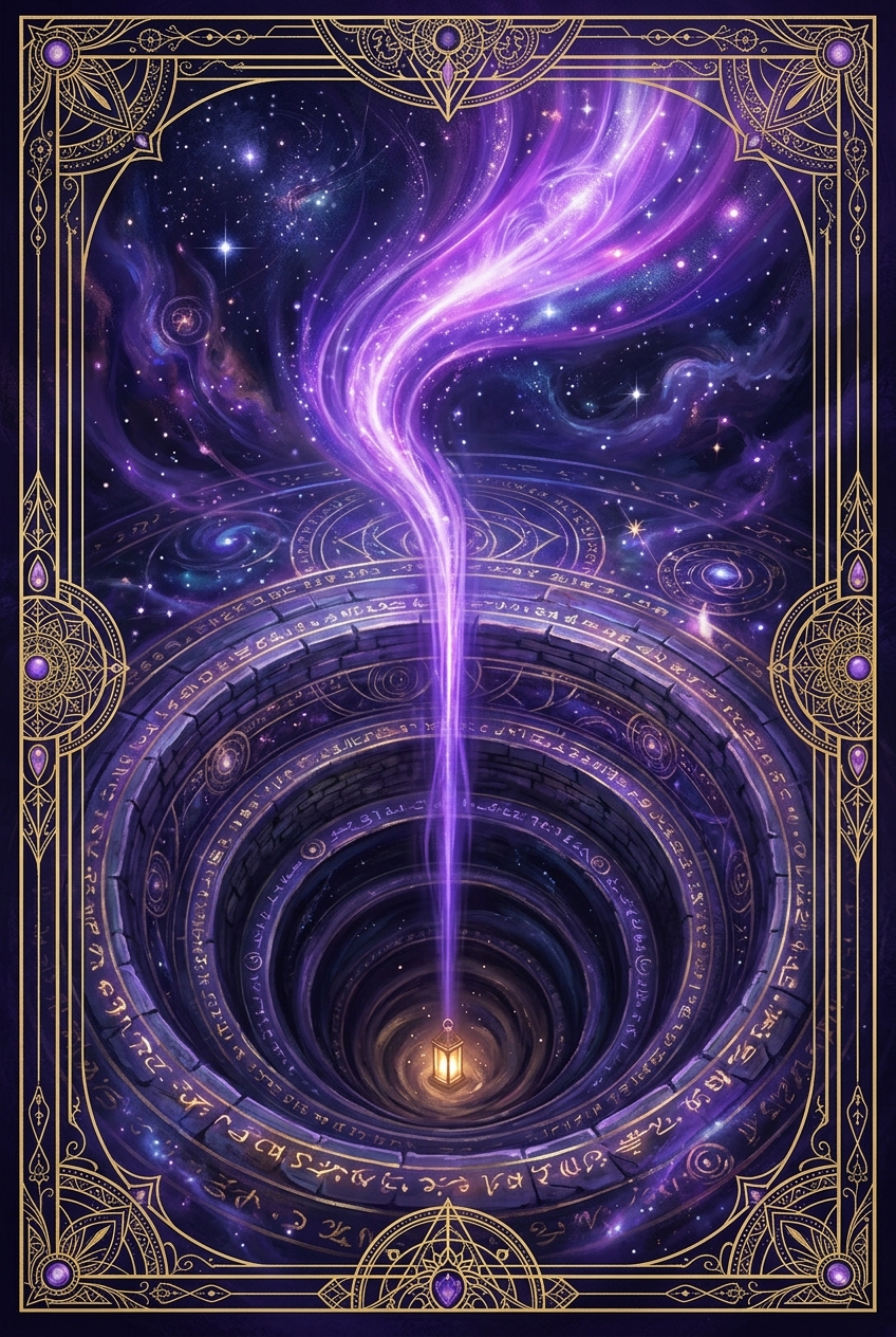Card 7 — Direction Inward (Cards of New Times, deck 3-6-9)