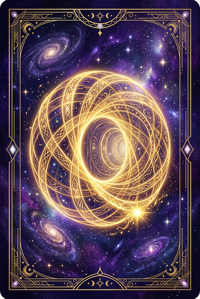 Card 9 — Threshold of Transition (Cards of New Times, deck 3-6-9)