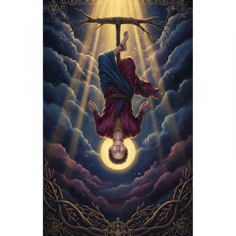 Karta tarota Wisielec (The Hanged Man) — Wielkie Arkana 12