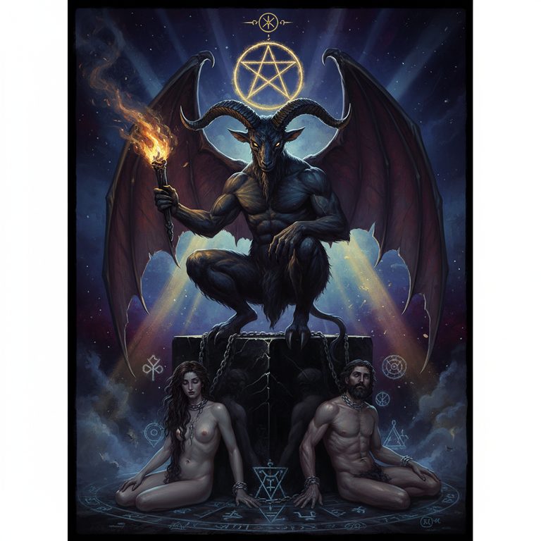 Karta tarota Diabeł (The Devil) — Wielkie Arkana 15
