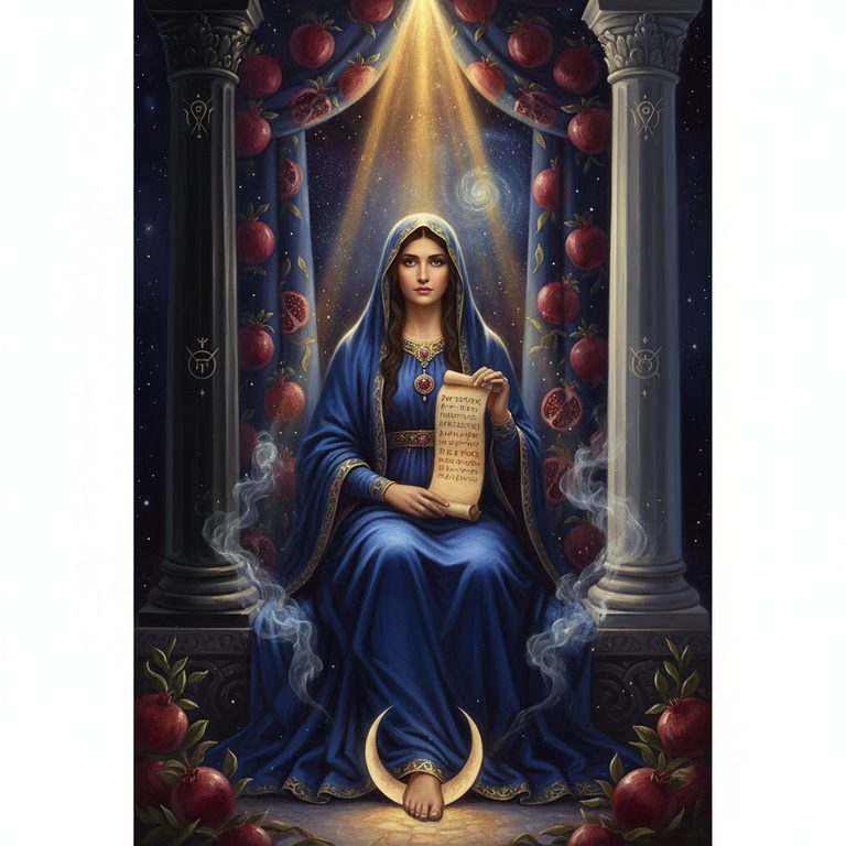 Karta tarota Kapłanka (The High Priestess) — Wielkie Arkana 2