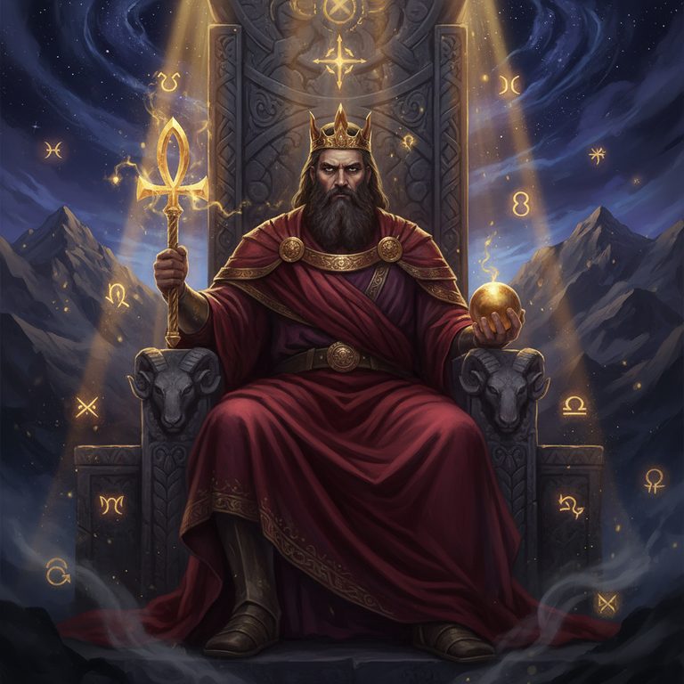 Karta tarota Cesarz (The Emperor) — Wielkie Arkana 4